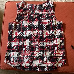 Talbots sleeveless blouse size 8